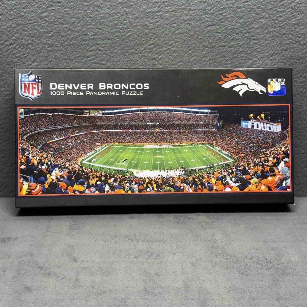Denver Broncos 1000 Piece Panoramic Puzzle NFL MasterPieces New Sealed